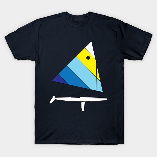 Sunfish Sailboat T-Shirt by CHBB